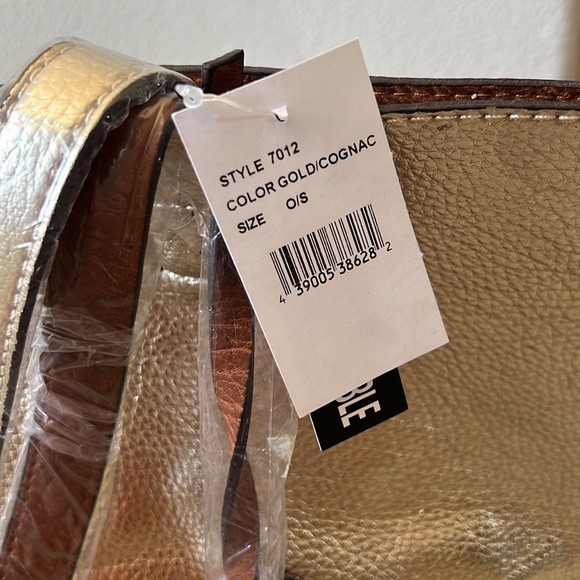 Reversible Tote Bag - Gold/Cognac - Picture 2 of 5